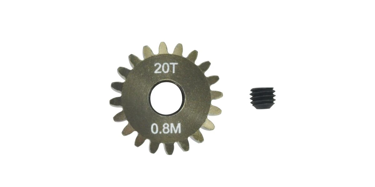 Kyosho Pinion Gear 0.8M 20T (7075 Hard) 1 Kyosho Pinion Gear 0.8M 20T (7075 Hard)