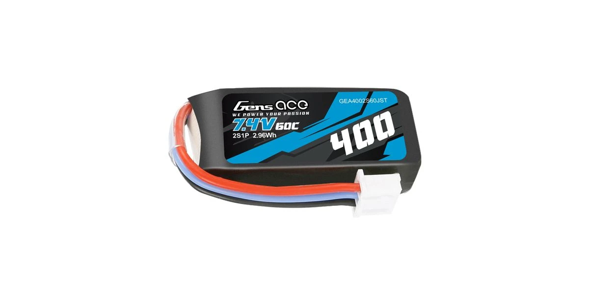 Kyosho Gens Ace Battery LiPo 2S 7.4V-400-60C(JST) 41x20x13mm 20g 3 Kyosho Gens Ace Battery LiPo 2S 7.4V-400-60C(JST) 41x20x13mm 20g - Image 3