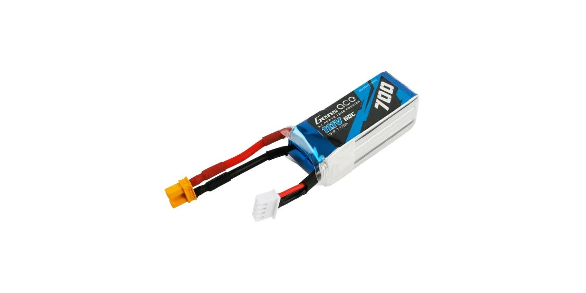 Kyosho Gens Ace Battery LiPo 3S 11.1V-700-60C(XT30) 58x22.5x23mm 52g 2 Kyosho Gens Ace Battery LiPo 3S 11.1V-700-60C(XT30) 58x22.5x23mm 52g - Image 2