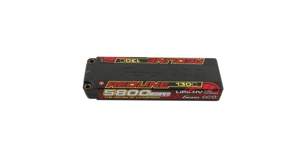 Kyosho Gens Ace Redline LiPo 2S HV 7.6V-130C-5800 (5mm) 139x48x19mm 225g 1 Kyosho Gens Ace Redline LiPo 2S HV 7.6V-130C-5800 (5mm) 139x48x19mm 225g