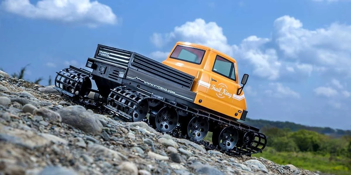 Kyosho Trail King 1:12 Readyset EP Belt Vehicle (KT431S) - T1 Yellow 6 Kyosho Trail King 1:12 Readyset EP Belt Vehicle (KT431S) - T1 Yellow - Image 6