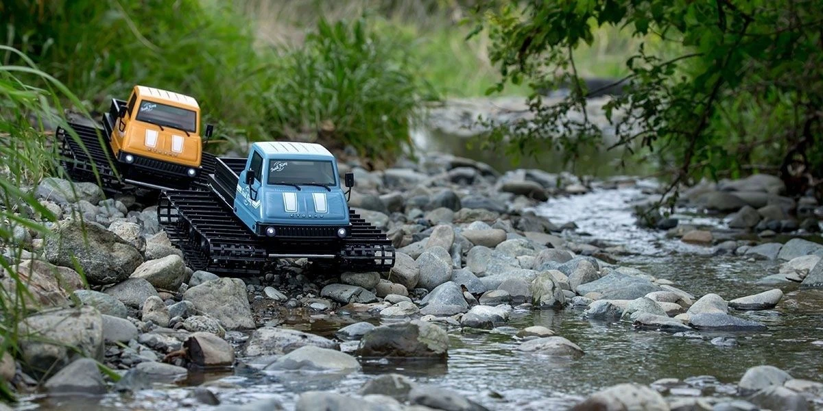 Kyosho Trail King 1:12 Readyset EP Belt Vehicle (KT431S) - T1 Yellow 7 Kyosho Trail King 1:12 Readyset EP Belt Vehicle (KT431S) - T1 Yellow - Image 7