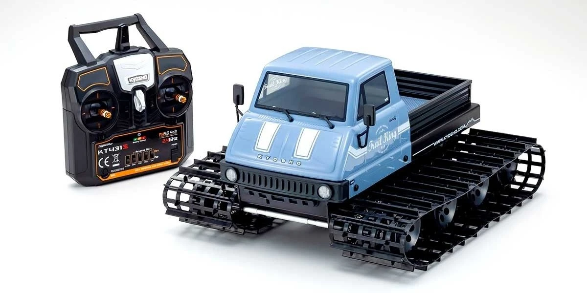 Kyosho Trail King 1:12 Readyset EP Belt Vehicle (KT431S) - T2 Blue 2 Kyosho Trail King 1:12 Readyset EP Belt Vehicle (KT431S) - T2 Blue - Image 2