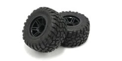 Kyosho TYRES ON RAGE 2.0 BLACK WHEELS (2)