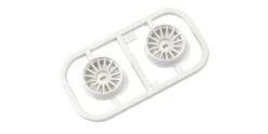 Kyosho WHEELS SET WHITE MINI-Z AWD - NARROW 3.5 OFFSET (2)