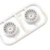 Kyosho WHEELS SET WHITE MINI-Z AWD - WIDE 0 OFFSET (2)