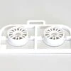 Wheels Set Kyosho Mini-Z MR03 Narrow-Offset 0 (2) White
