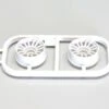 Wheels Set Kyosho Mini-Z MR03 Narrow-Offset 2.5 (2) White