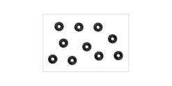 Silicone O-Ring P2 Black (10) Kyosho