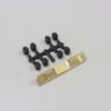 Kyosho SUSPENSION HOLDER RB6-RB7-SC6-RT6 (RF-MID MOTOR) - BRASS