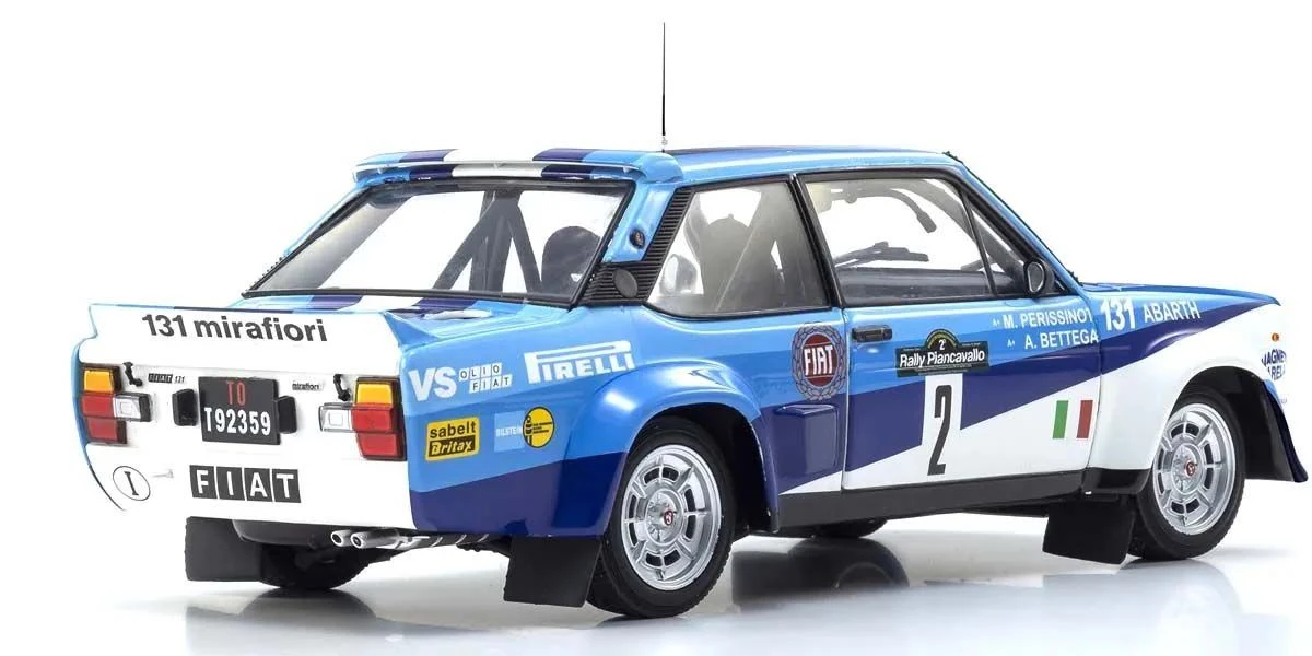 Kyosho 1:18 Fiat 131 Abarth A.Bettega Winner Piancavallo 1981 Nr.2 2 Kyosho 1:18 Fiat 131 Abarth A.Bettega Winner Piancavallo 1981 Nr.2 - Image 2