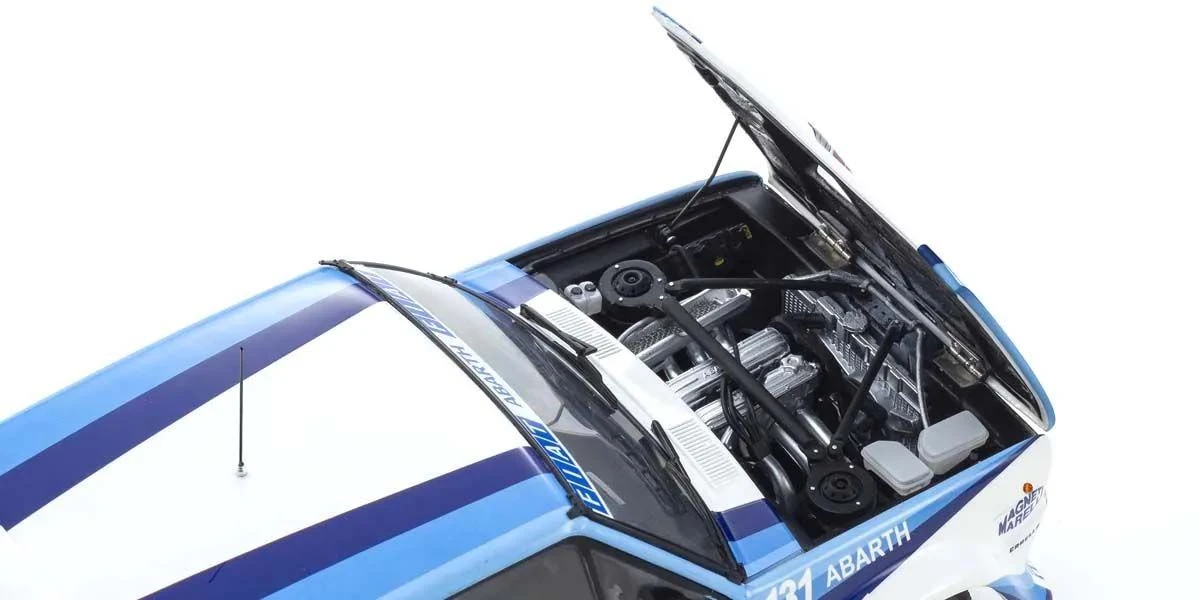 Kyosho 1:18 Fiat 131 Abarth A.Bettega Winner Piancavallo 1981 Nr.2 5 Kyosho 1:18 Fiat 131 Abarth A.Bettega Winner Piancavallo 1981 Nr.2 - Image 5